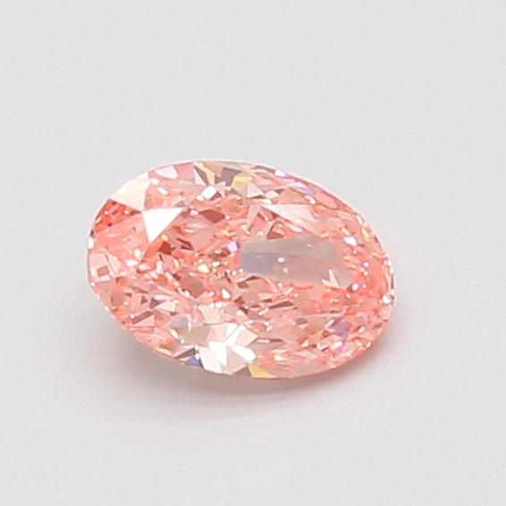0.54 Ct. Fancy Vivid Pink Oval Lab Grown Diamond
