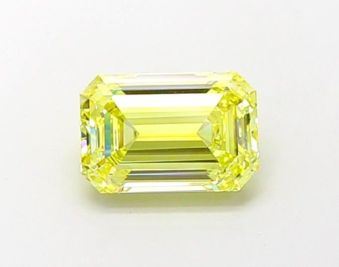 1.76 Ct. Fancy Intense  Yellow Emerald Lab Grown Diamond