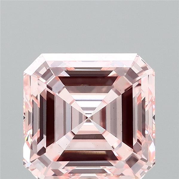 3.25 Ct. Fancy Intense Pink Asscher Lab Grown Diamond