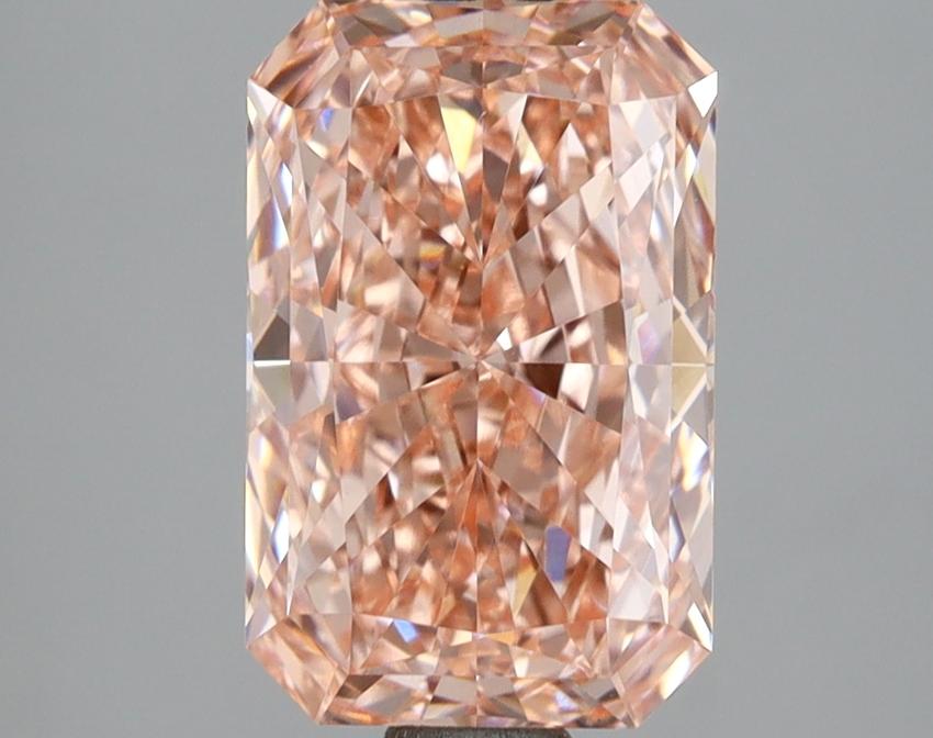 3.01 Ct. Fancy Vivid  Pink Radiant Lab Grown Diamond