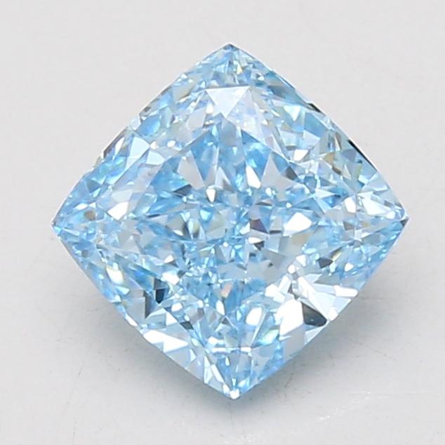 2.04 Ct. Fancy Vivid Blue Cushion Lab Grown Diamond