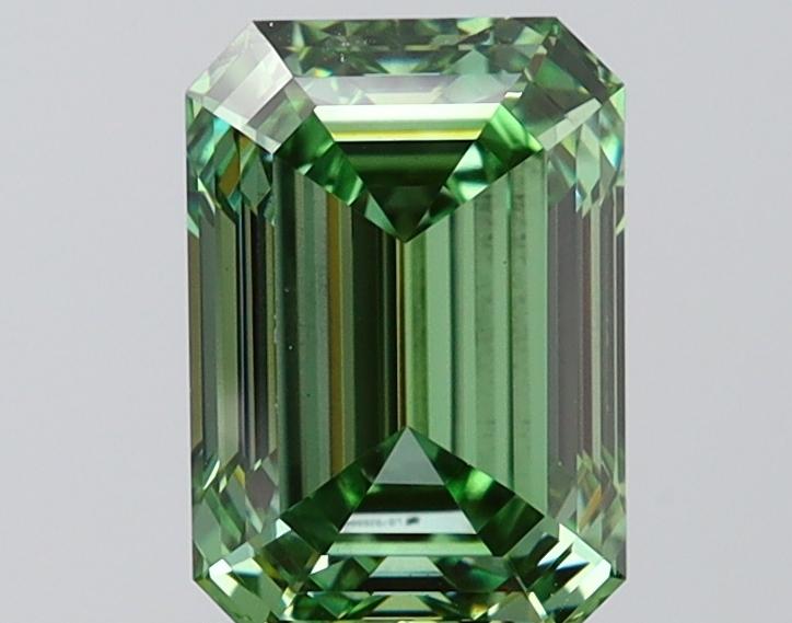 2.01 Ct. Fancy Vivid Green Emerald Lab Grown Diamond