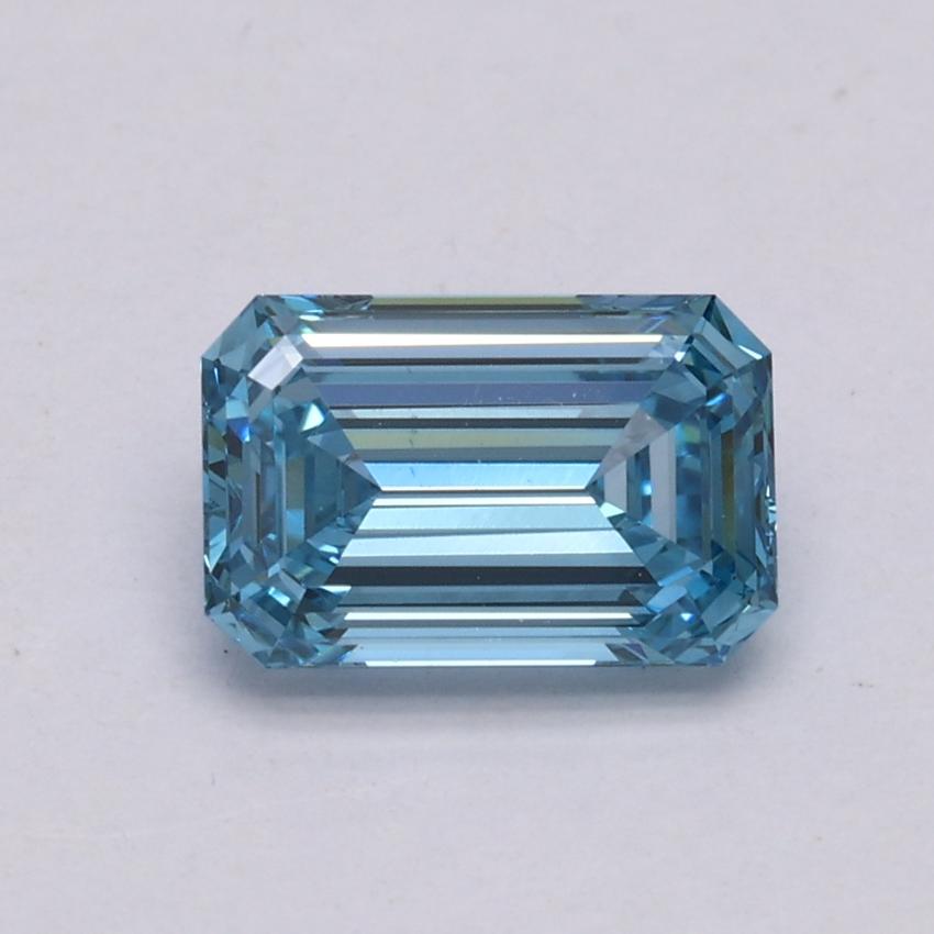 1.06 Ct. Fancy Intense Blue Emerald Lab Grown Diamond