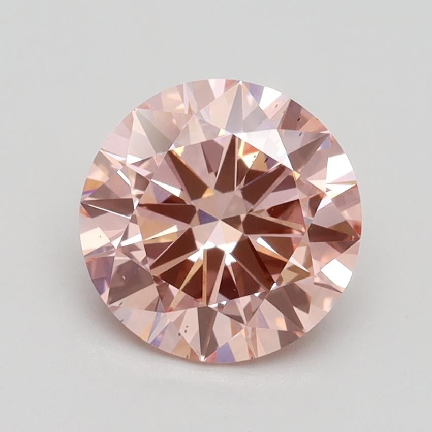 1.71 Ct. Fancy Intense Pink Round Lab Grown Diamond
