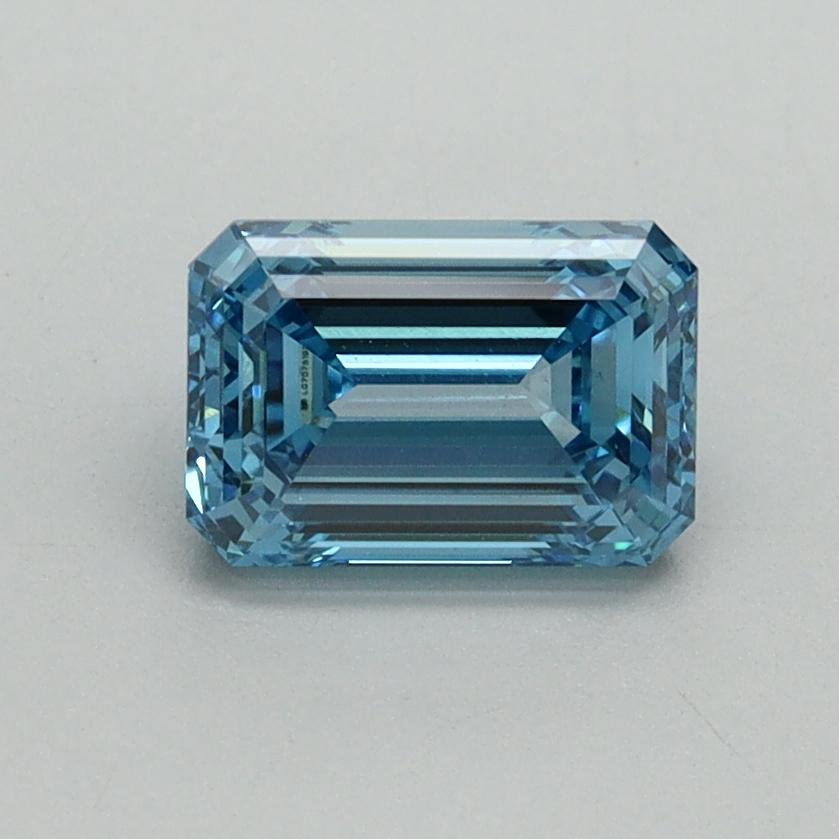 1.07 Ct. Fancy Vivid Blue Emerald Lab Grown Diamond
