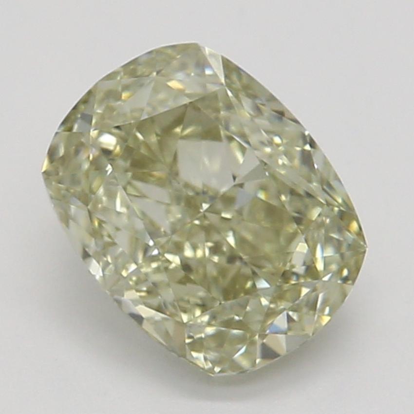 0.74 Ct. Fancy Brownish Greenish Yellow Cushion Diamond