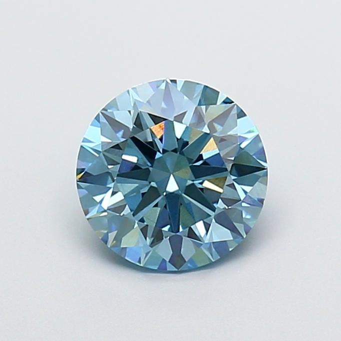 1.60 Ct. Fancy Vivid  Blue Round Lab Grown Diamond