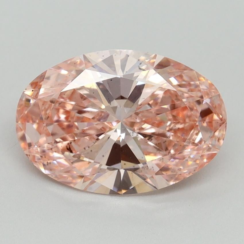 2.12 Ct. Fancy Vivid Pink Oval Lab Grown Diamond