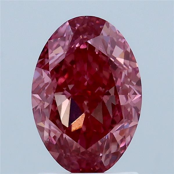 2.11 Ct. Fancy Vivid Pink Oval Lab Grown Diamond