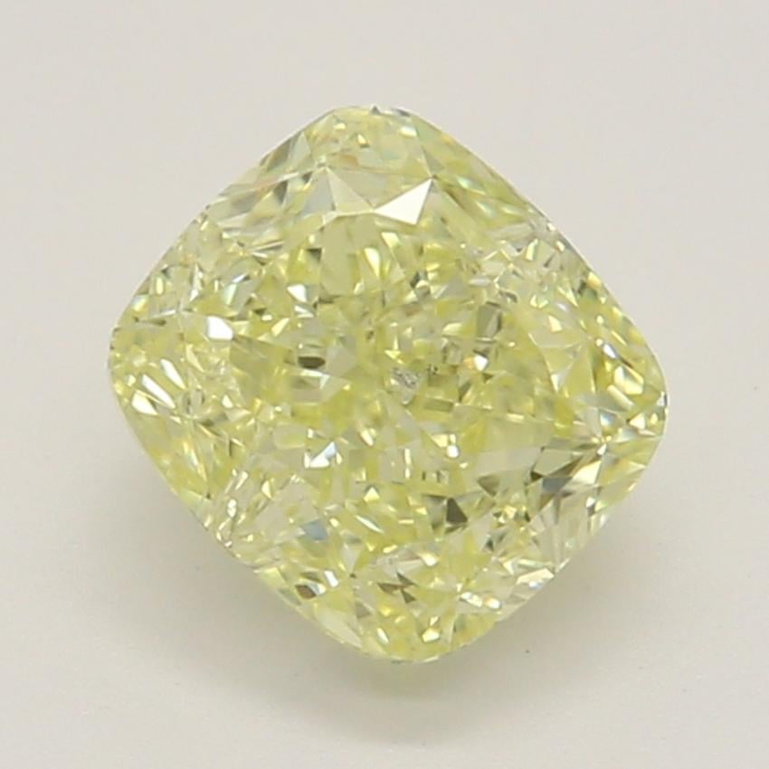 0.62 Ct. Fancy Yellow Cushion Diamond