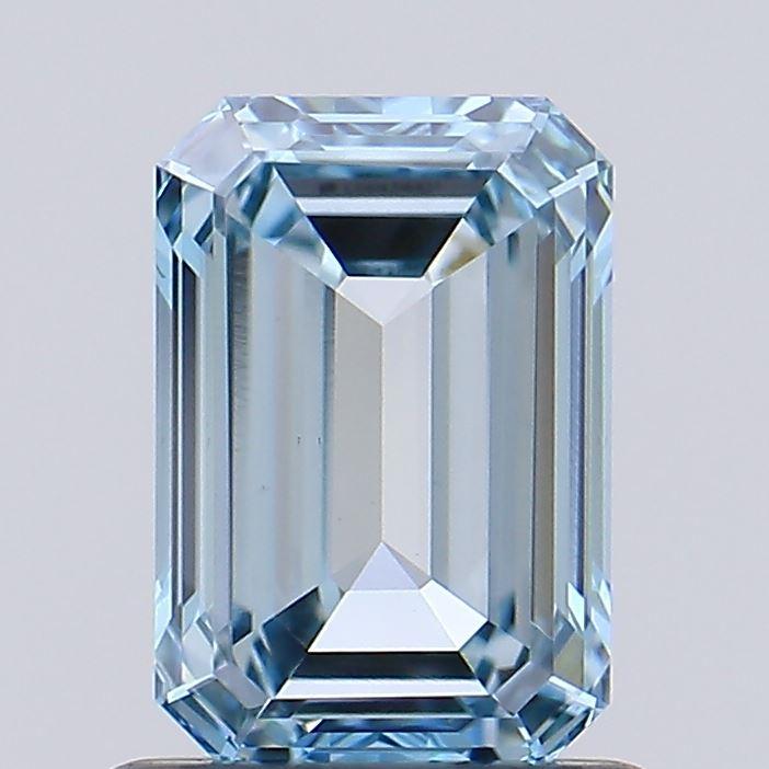 0.86 Ct. Fancy Intense Blue Emerald Lab Grown Diamond