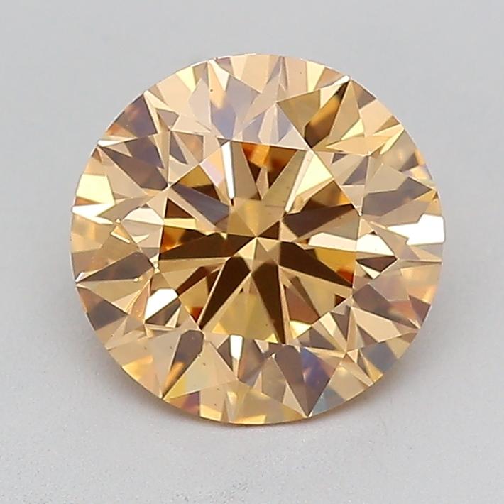 2.05 Ct. Fancy Orangy Yellow Round Lab Grown Diamond