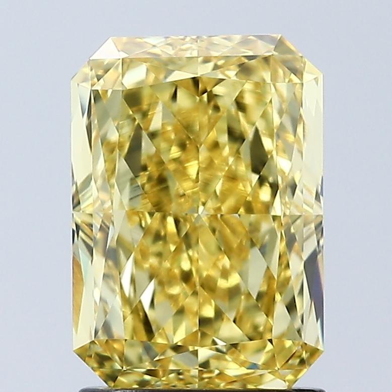 2.06 Ct. Fancy Vivid Yellow Radiant Lab Grown Diamond
