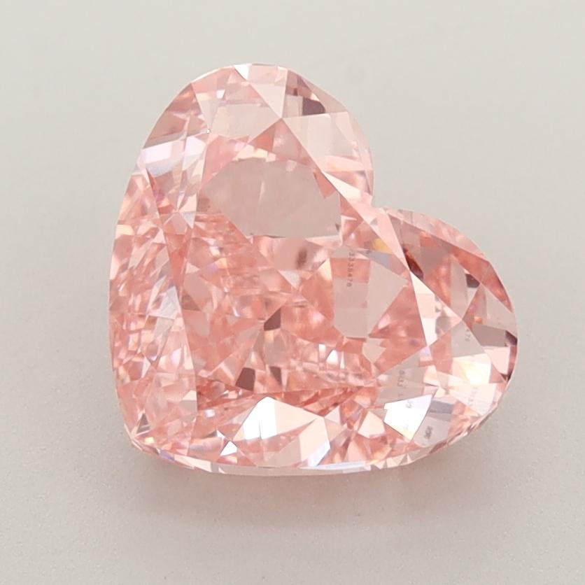 2.79 Ct. Fancy Vivid  Pink Heart Lab Grown Diamond