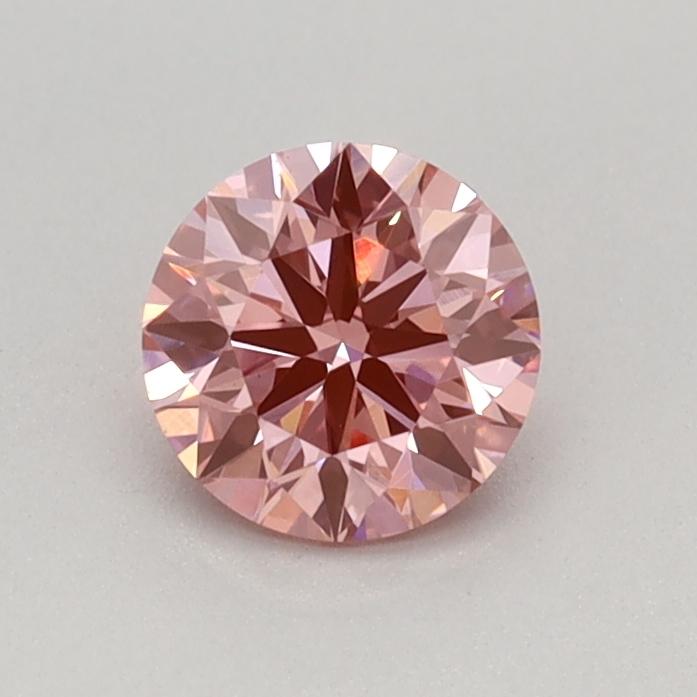 0.42 Ct. Fancy Vivid Pink Round Lab Grown Diamond