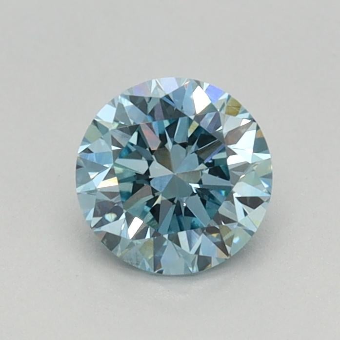 0.45 Ct. Fancy Vivid Blue Round Lab Grown Diamond