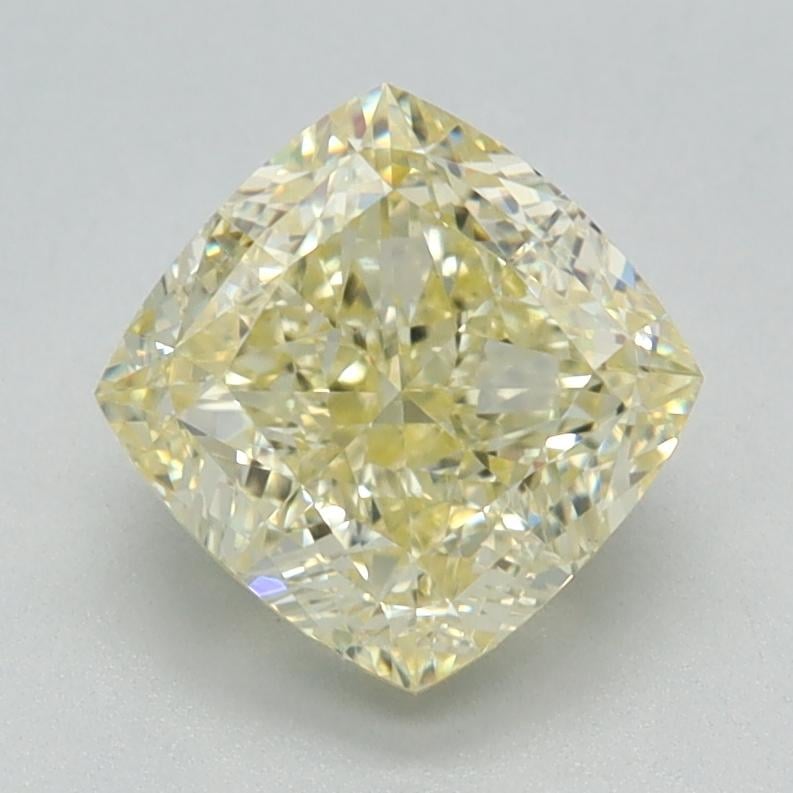 1.66 Ct. Fancy Light Yellow Cushion Lab Grown Diamond