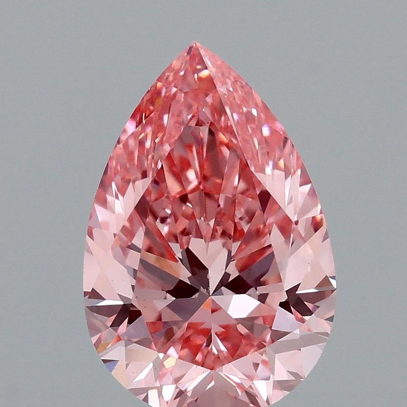 2.05 Ct. Fancy Vivid Pink Pear Lab Grown Diamond