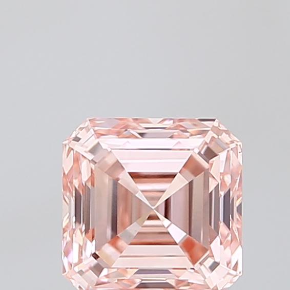 1.51 Ct. Fancy Intense Pink Asscher Lab Grown Diamond