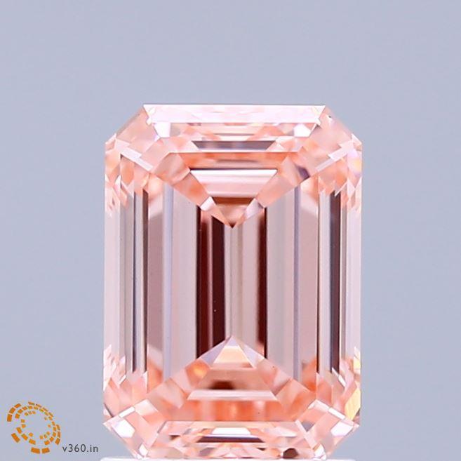 2.01 Ct. Fancy Intense Pink Emerald Lab Grown Diamond