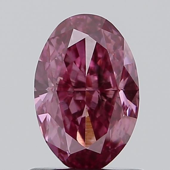 1.01 Ct. Fancy Vivid Pink Oval Lab Grown Diamond