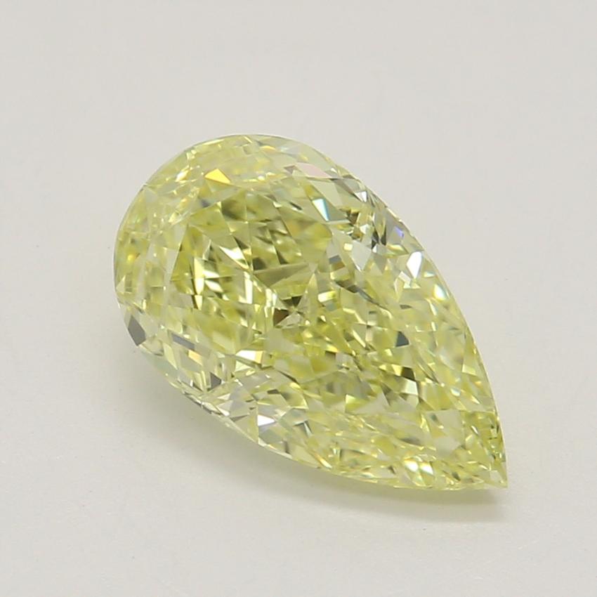 0.84 Ct. Fancy Yellow Pear Diamond