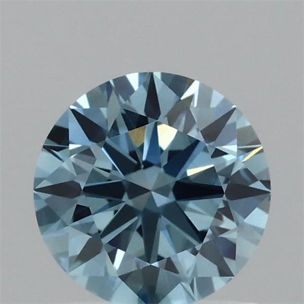 1.08 Ct. Fancy Vivid Blue Round Lab Grown Diamond