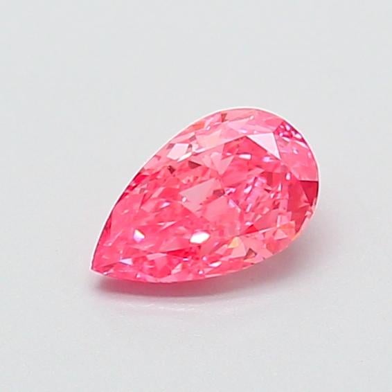 0.52 Ct. Fancy Vivid  Pink Pear Lab Grown Diamond