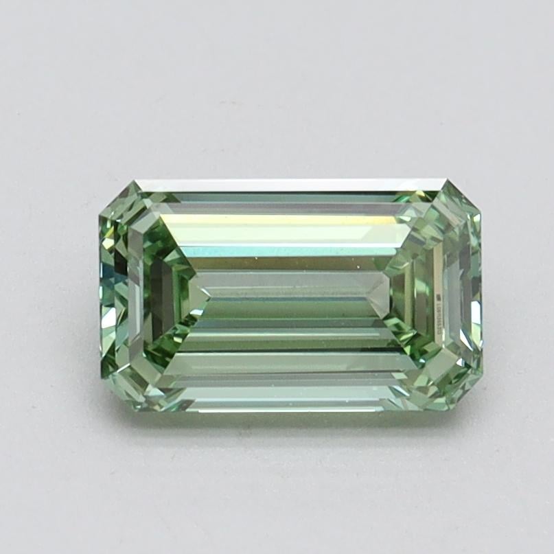 1.02 Ct. Fancy Intense Pacific Green Emerald Lab Grown Diamond