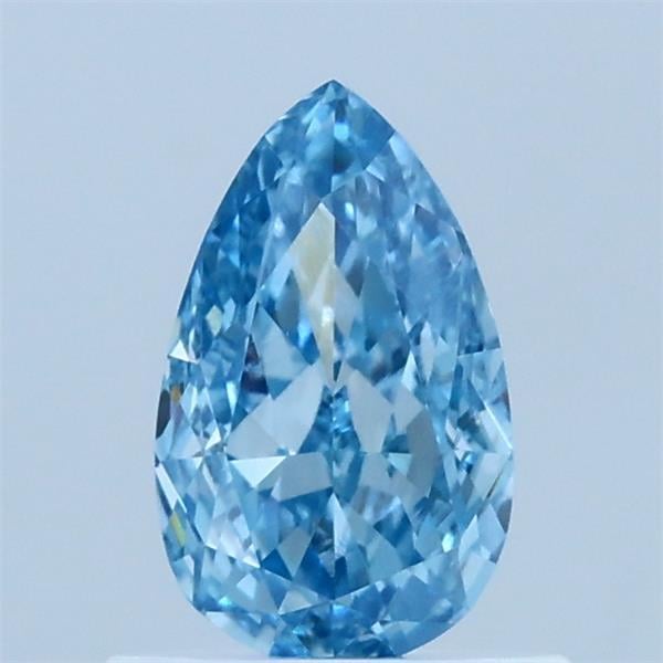 0.75 Ct. Fancy Vivid Blue Pear Lab Grown Diamond
