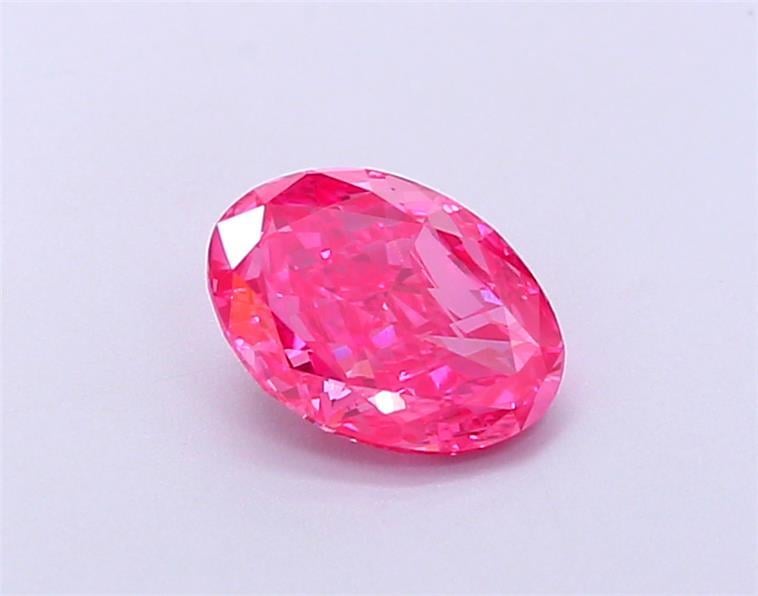 1.03 Ct. Fancy Vivid  Pink Oval Lab Grown Diamond