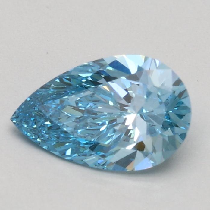 0.61 Ct. Fancy Vivid Blue Pear Lab Grown Diamond