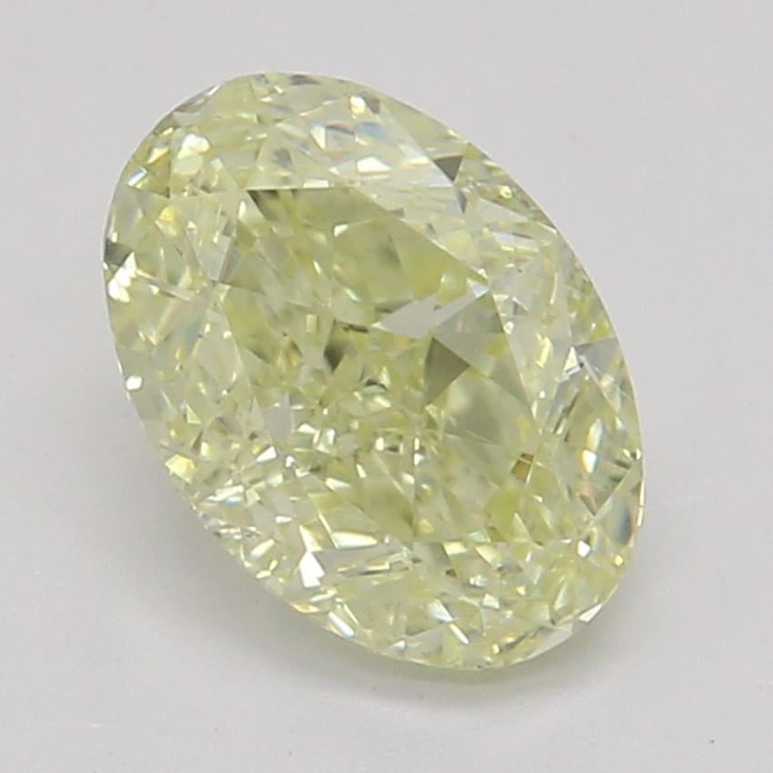 0.61 Ct. Fancy Light Yellow Oval Diamond