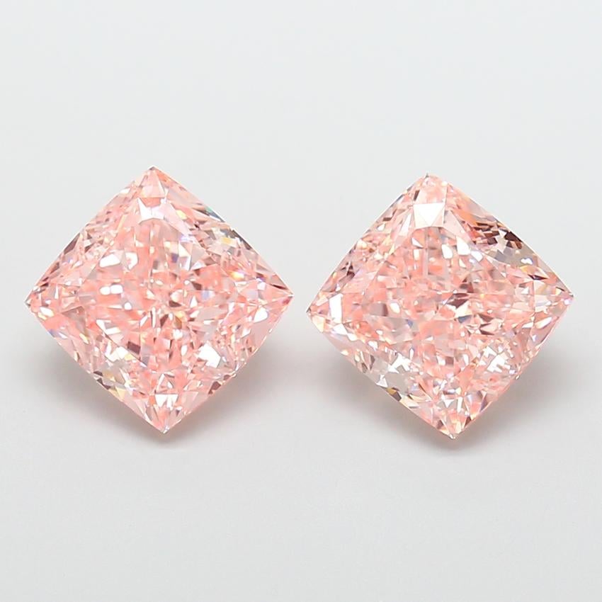 4.86 Ct. Fancy Intense  Pink Cushion Lab Grown Diamond
