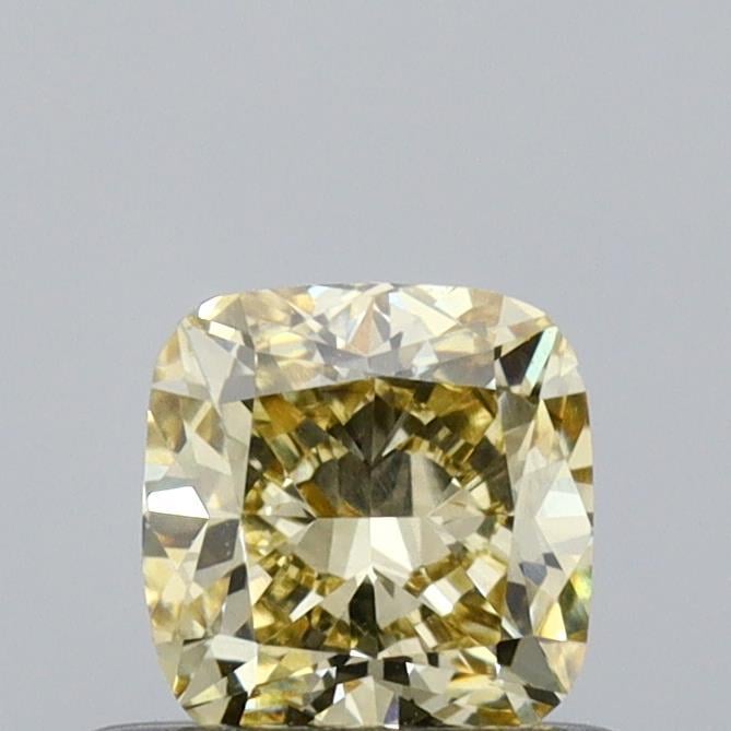 0.52 Ct. Fancy Light Yellow Cushion Lab Grown Diamond