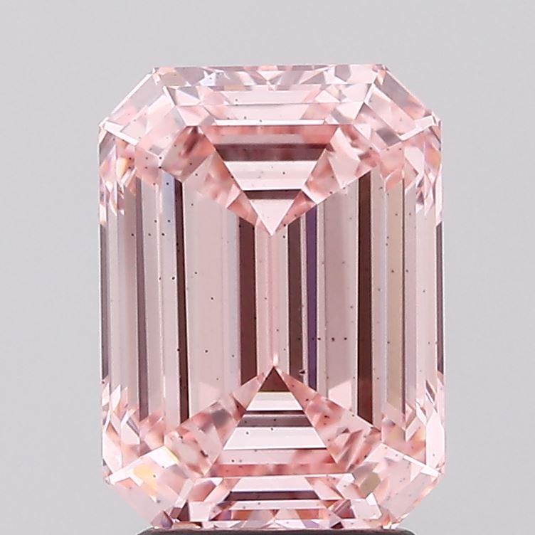 3.07 Ct. Fancy Intense Pink Emerald Lab Grown Diamond