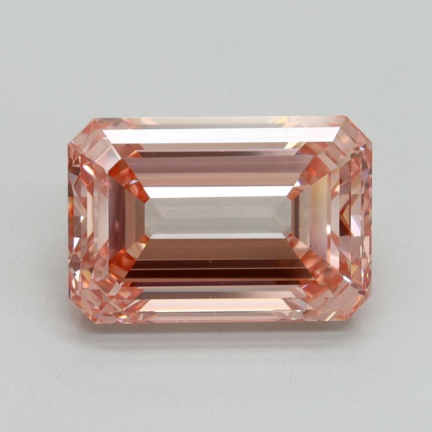 7.03 Ct. Fancy Vivid Pink Emerald Lab Grown Diamond