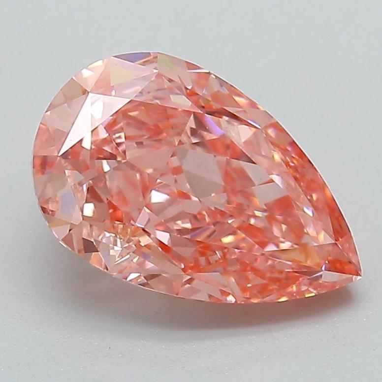 2.13 Ct. Fancy Vivid Pink Pear Lab Grown Diamond