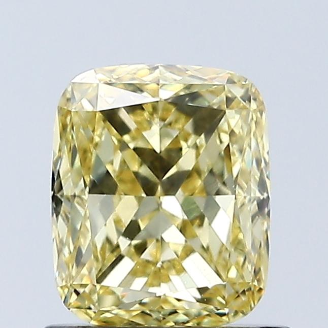 1.06 Ct. Fancy Intense Yellow Cushion Lab Grown Diamond