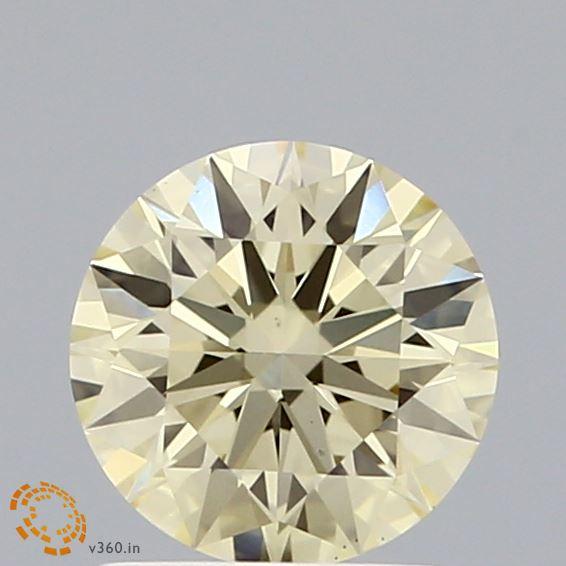1.03 Ct. Fancy Yellow Round Lab Grown Diamond