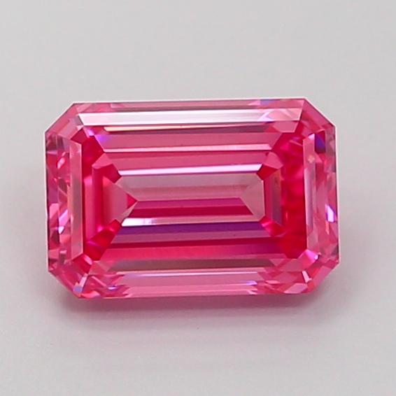 1.82 Ct. Fancy Vivid Pink Emerald Lab Grown Diamond