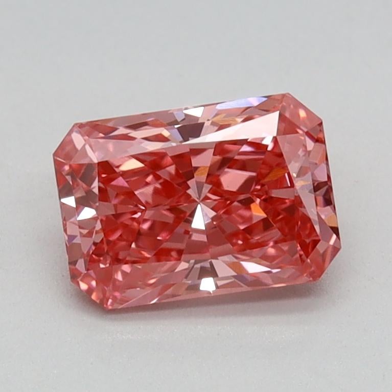 0.72 Ct. Fancy Vivid Pink Radiant Lab Grown Diamond