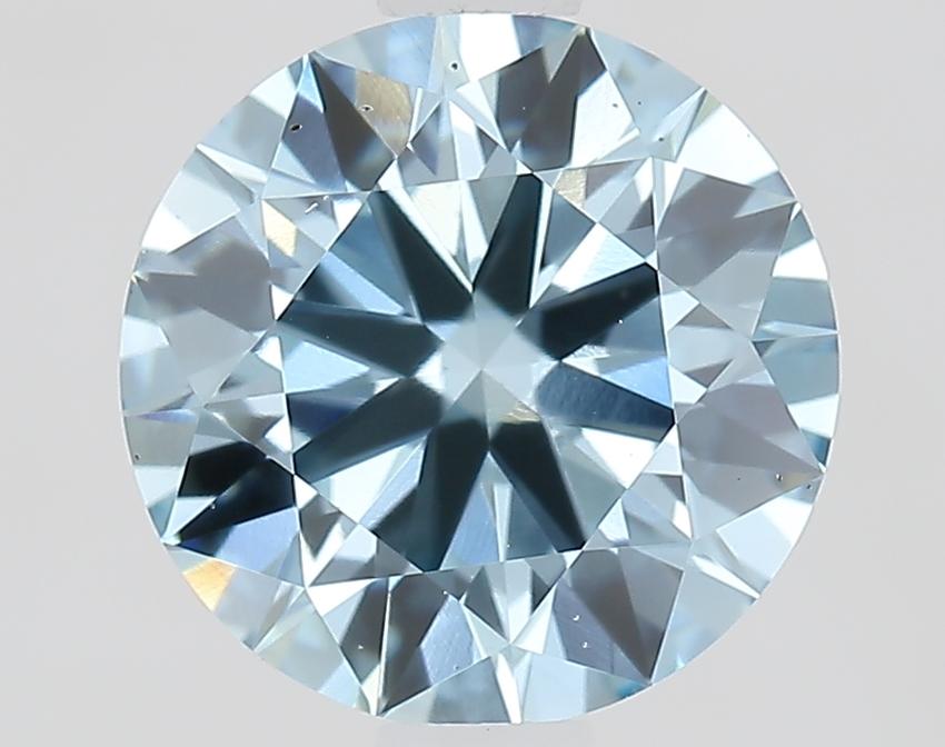 1.49 Ct. Fancy Intense Blue Round Lab Grown Diamond