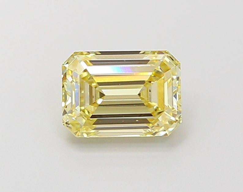 1.09 Ct. Fancy Light Yellow Emerald Lab Grown Diamond