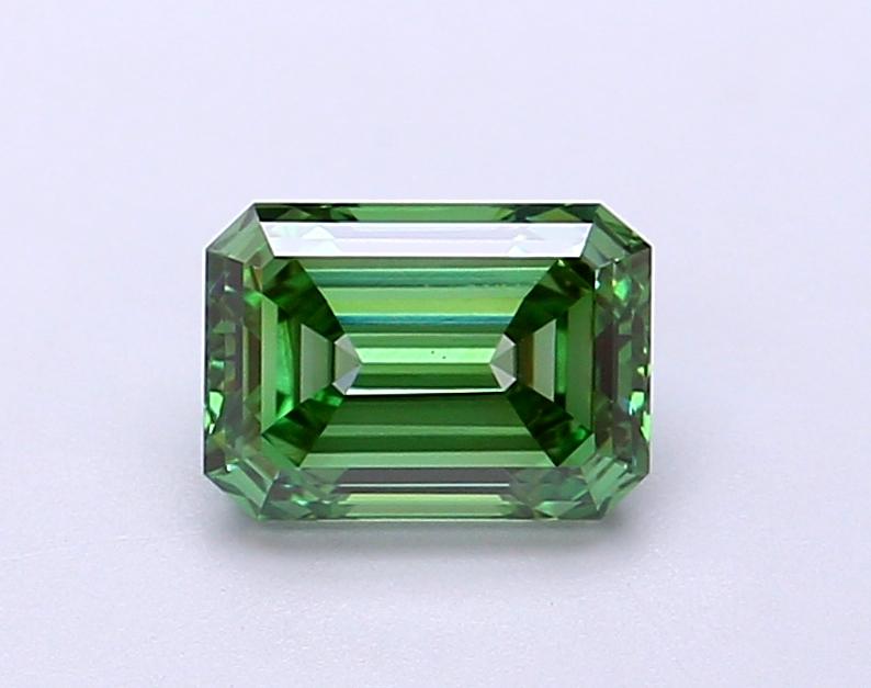 1.13 Ct. Fancy Vivid Green Emerald Lab Grown Diamond