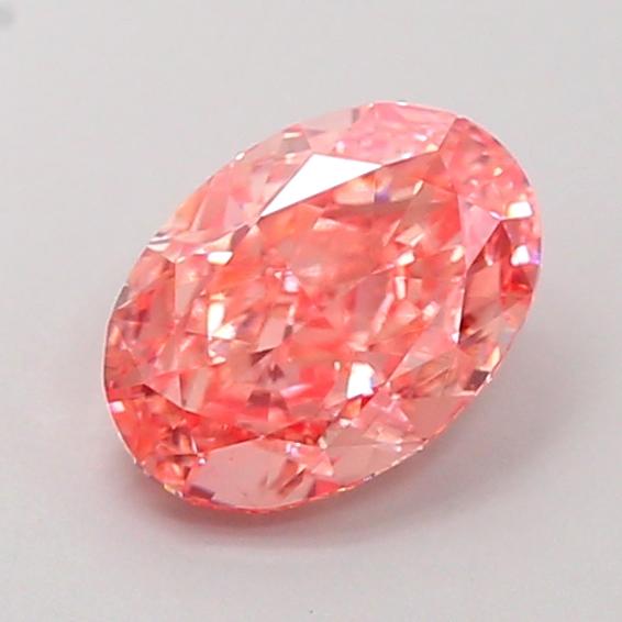 1.41 Ct. Fancy Vivid Pink Oval Lab Grown Diamond
