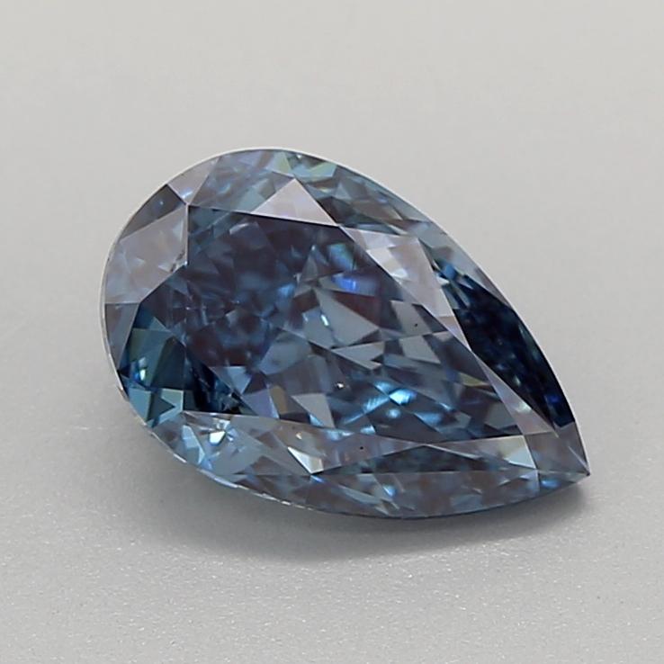 1.18 Ct. Fancy Vivid  Blue Pear Lab Grown Diamond