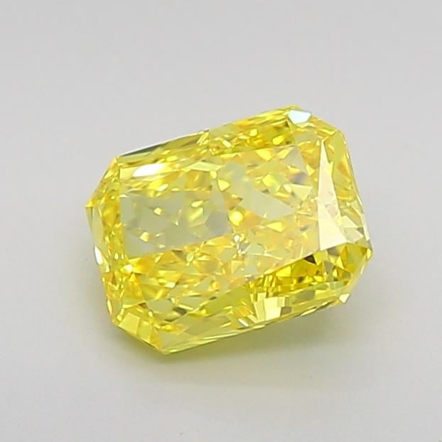 1.07 Ct. Fancy Vivid  Yellow Radiant Lab Grown Diamond