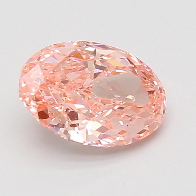1.52 Ct. Fancy Vivid Pink Oval Lab Grown Diamond