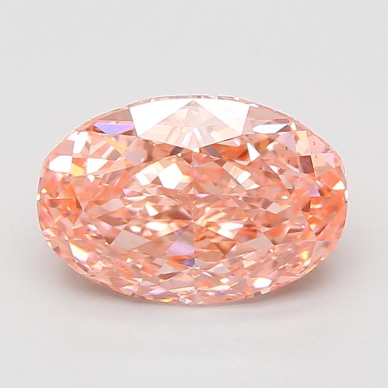 3.07 Ct. Fancy Vivid Pink Oval Lab Grown Diamond